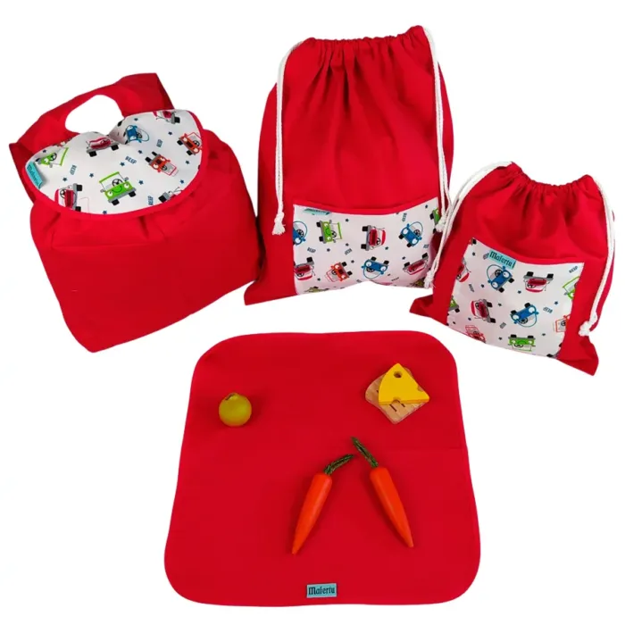 Pack escolar guardería coches