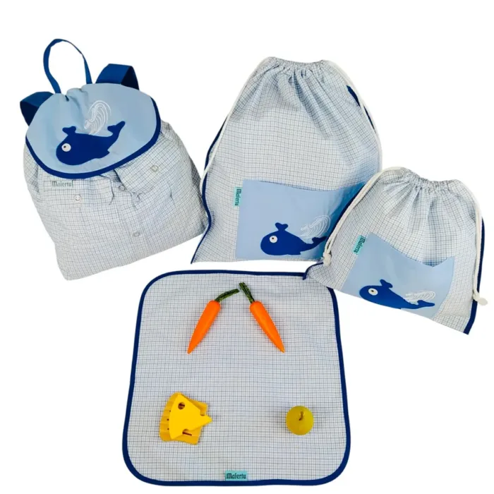 Pack guardería personalizado ballena