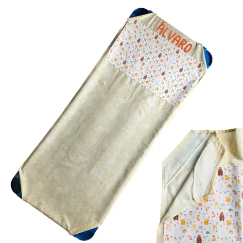 sábana bajera para hamaca guardería personalizada con el nombre