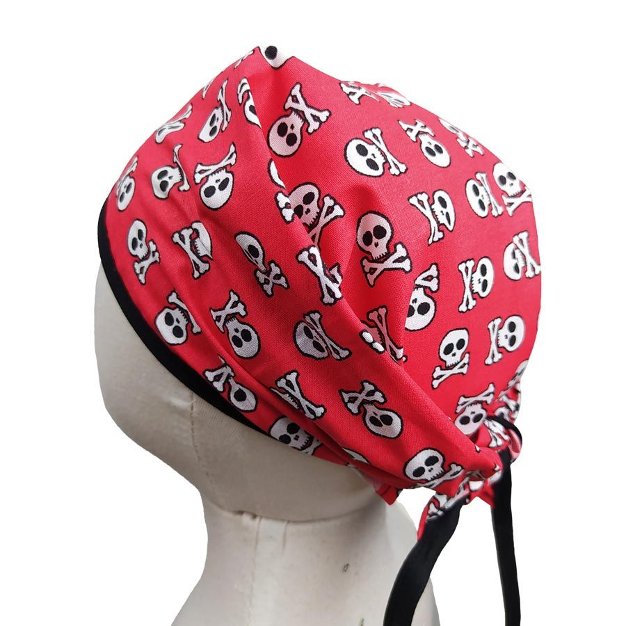 Pañuelo pirata rojo calaveras - Mafertu - Ropa escolar