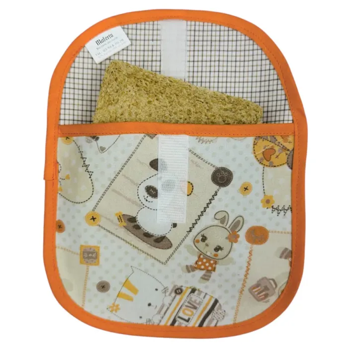 Porta bocadillos reutilizable de tela