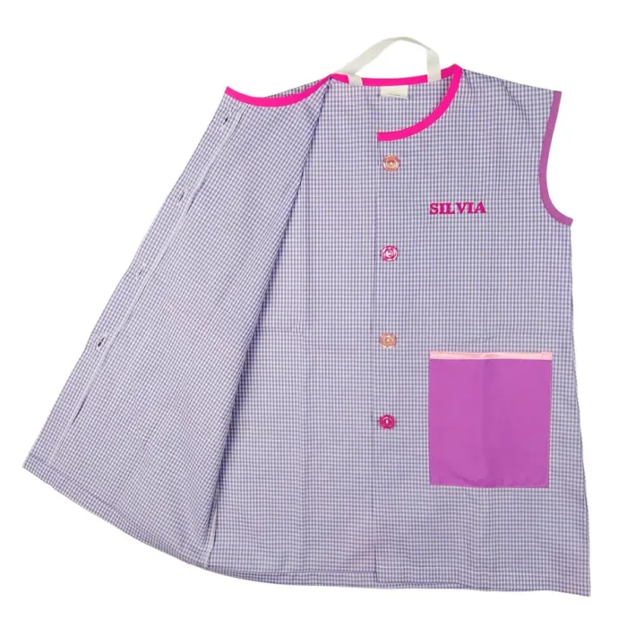 bata verano colegio personalizada para niña