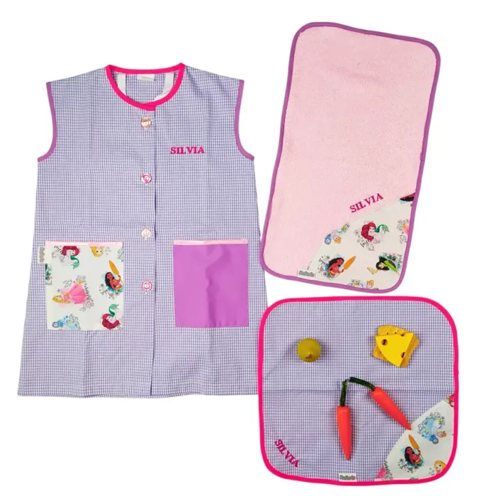 conjunto escolar para niña princesas