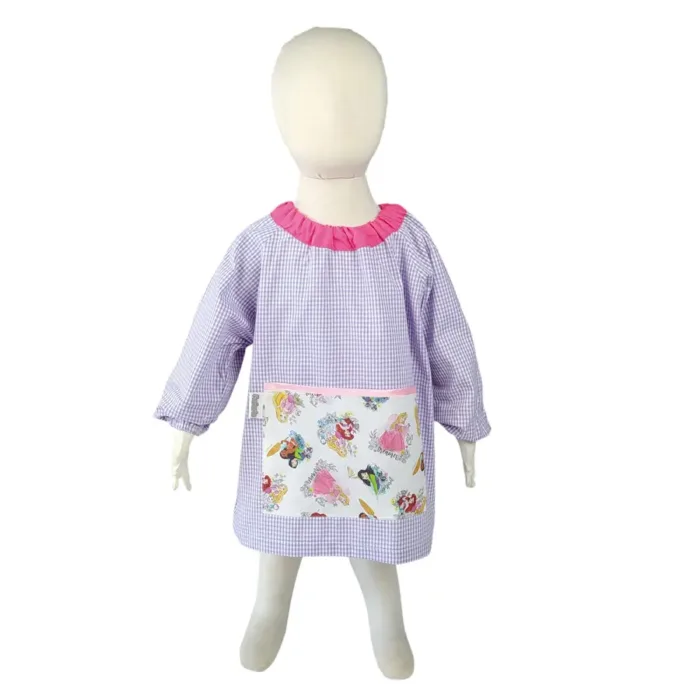 Bata escolar infantil princesas con goma